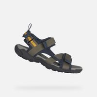 Khaki pánské sandály Geox Terreno + Grip