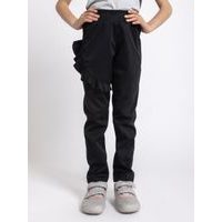 ADELLiNO, dětské softshellové kalhoty s fleecem CITY, černé