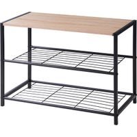 STORAGE SOLUTIONS Botník kovový 2 police 63 x 30 x 43 cm KO-BA3000030