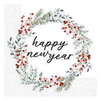 PROCOS UBROUSKY VÁNOČNÍ HAPPY NEW YEAR 3VRSTVÉ 33X33CM_hamashop