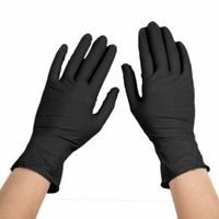 rukavice 100ks NITRIL černé -L-bez pudru, jednoráz.