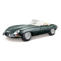 Bburago Bburago - Auta HOBBY- Jaguar E-type Cabriolet, zelená, 1:18