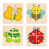 Mini puzzle "Beruška" v dř. krabičce