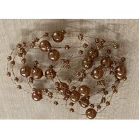 dekorace KORÁLKY NA DRÁTKU, 135cm, plast