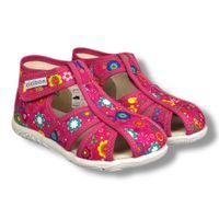 Chlapecká BAREFOOT domácí obuv Befado Softer - Oči