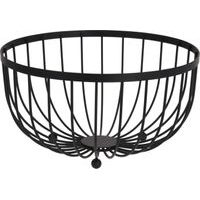 košík d25cmx13cm drát.na ovoce, černý