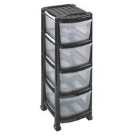 heidrun REGÁL SE ČTYŘMI ŠUPLÍKAMI 29X38X78CM, PLAST_hamashop