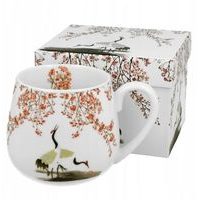 hrnek 430ml baňatý SAKURA+JEŘÁBI, porcelán, DB