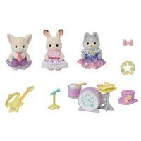 Sylvanian family Kočičí trojčata Floral s kočárkem