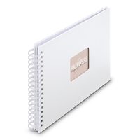 Hama album klasické spirálové FINE ART 28x24 cm, 50 stran, bílá, bílé listy