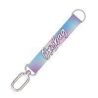 Krátká klíčenka s karabinkou Holographic