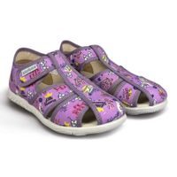 Froddo G1700421-4 – dívčí barefoot bačkory starorůžové s jednorožcem