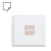 Hama album klasické spirálové FINE ART 18,5x15 cm, 30 stran, nová černá, bílé listy