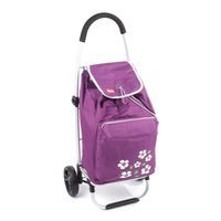 taška s kol. 50l, MALAGA (30kg), šedá, fial.,sklád., kov.rám