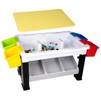EDDY TOYS Dětský stůl na stavění včetně kostek sada 300 ks ED-226675