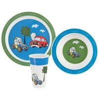 soupr. 3díl. AUTO, jídel. dětská, plast