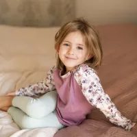 Dívčí blůzka Lily Grey krémová tyl