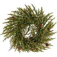 HOMESTYLING Vánoční věnec na dveře či stůl 40 cm matná zelená KO-317910430matn