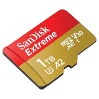 SanDisk Extreme PRO microSDXC 64 GB + SD Adapter 200 MB/s and 90 MB/s A2 C10 V30 UHS-I U3