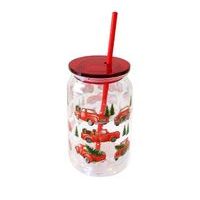 TORO LÁHEV 480ML VÁNOČNÍ MOTIV S PLAST.VÍČKEM A BRČKEM