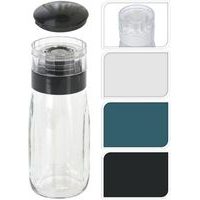 slánka 300ml mlýnek na hrubou sůl, 3barvy, sklo/plast