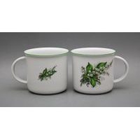 hrnek 250ml TINA - KONVALINKA, čes.porcelán