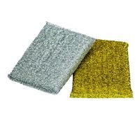 drátěnka 2ks 11,5x9x1,8 sříbrná/zlatá, houbová