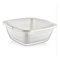 mísa 9,5l čtverc.,34x35cm+koš odkapávací, plast