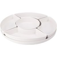 EXCELLENT HOUSEWARE Misky servírovací s tácem sada 6 ks krémová KO-177602550krem