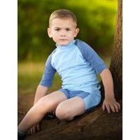 Unuo, Dětské plavky s UV ochranou 50+, Modrá