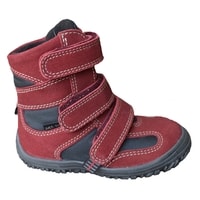 Zimní boty s membránou BOOTS4U T1013P červená-šedá