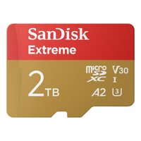 SanDisk Extreme microSDXC 2TB UHS-I Card + Adapter 240MB/s and 140MB/s