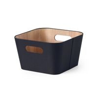 TORO KOŠ ÚLOŽNÝ 27*27*16CM ČERNÁ PAPÍR+LEPENKA