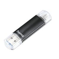Hama USB flash disk Laeta Twin, USB 3.0, 16 GB, 40 MB/s, černý