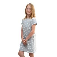 ESITO Dívčí noční košile Království sedmikrásek - šedá