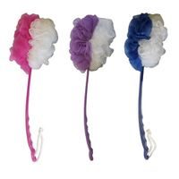 žínka koupel. masážní 42x9cm, 96g, s rukojetí, MIX, plast