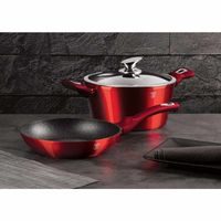 BERLINGERHAUS Pánev grilovací s mramorovým povrchem 28 cm Burgundy Metallic Line BH-1271