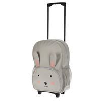PROWORLD Dětský kufr na kolečkách BUNNY 29 x 40 cm šedá KO-DG9000440seda