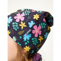 Unuo Dětská čepice z teplákoviny Basic, Lila