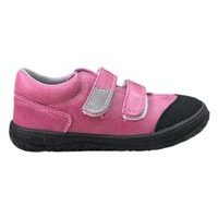 Dětská celoroční obuv Jonap BAREFOOT - Růžová s okopovou špičkou