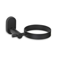 KELA Držák na vysoušeč vlasů ALESSIO nerez 18/10 černý 14,0x11,0x6,0cm 9,0cm KL-22756