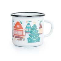 Nezařazeno HRNEK SMALT 8CM VESNIČKA_hamashop