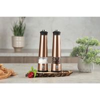 BERLINGERHAUS Mlýnek na pepř a sůl elektrický sada 2 ks Matte Black Collection BH-9543