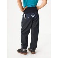 Unuo, Dětské softshellové kalhoty s fleecem Basic, Černá, Planety