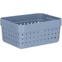 košík SEOUL L-organ., 16x12x7cm-sev.modrý, plast