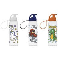 láhev 0,50l ŽRALOK modrý, TRITAN, nápitka, kryt, dětská, plast