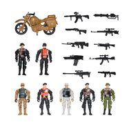 STARX Velká sada vojáčků s motorkou