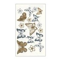 obtisk MOTÝLI tetovací 10,5x6cm