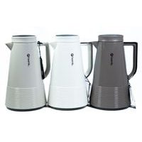 termokonvice 1,0l, 3BARVY, kónická, (MJ-100-1), plast/sklo