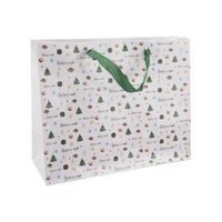 Dárková taška Šťastné a veselé 32x12x26 cm